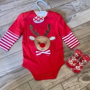 NWT Rudolf Onesie